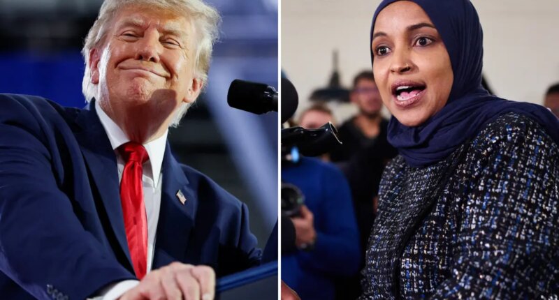 Trump says it's ânot looking good' for Ilhan Omar -- suggests she should be forced out of Congress for using 'fake name'